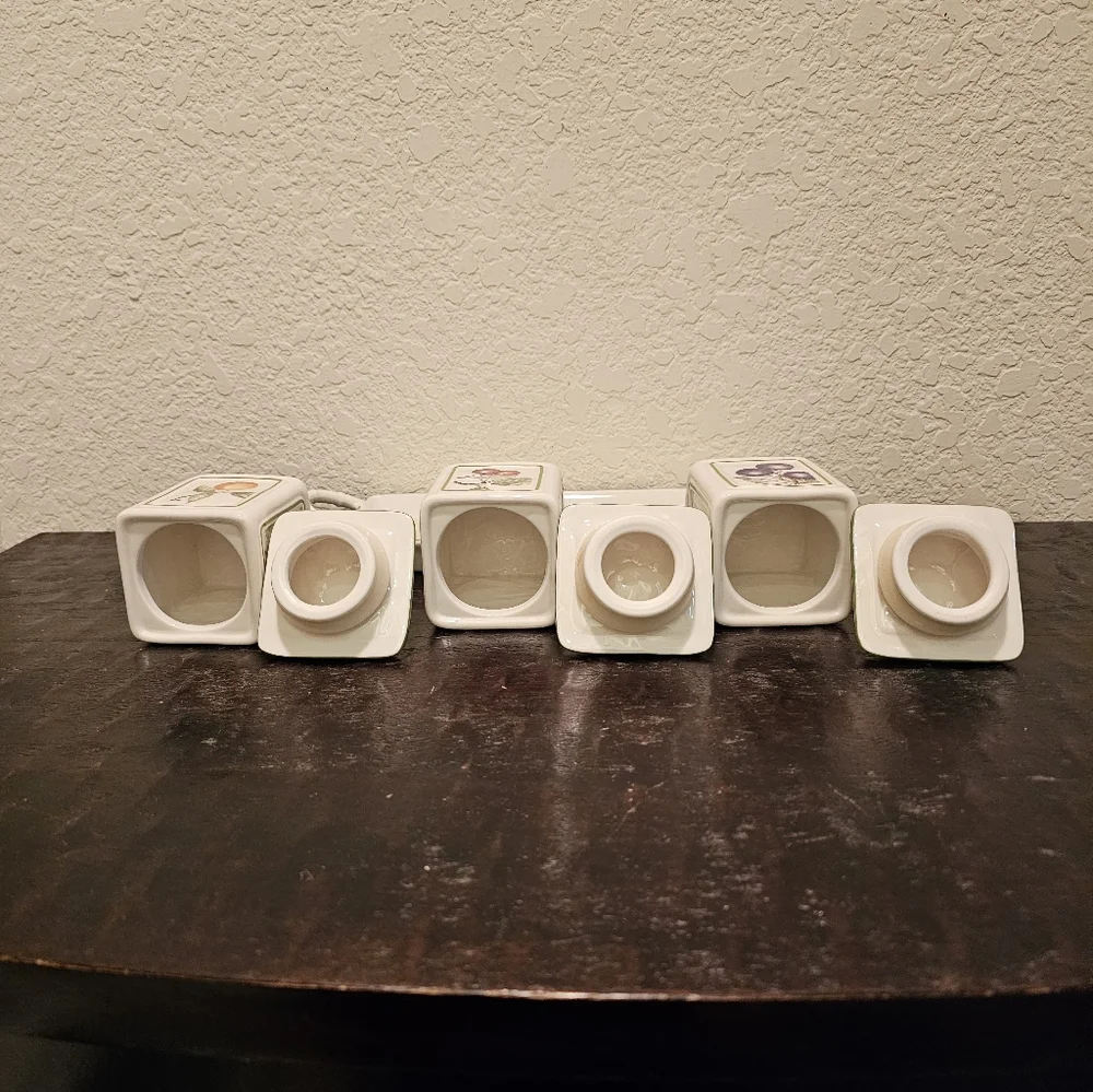 Cascara Charm by Villeroy & Boch Ceramic Pot Jam Jars Set & Tray - Picture 8 of 16